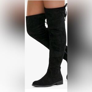 Unisa Black Over the Knee Boots
